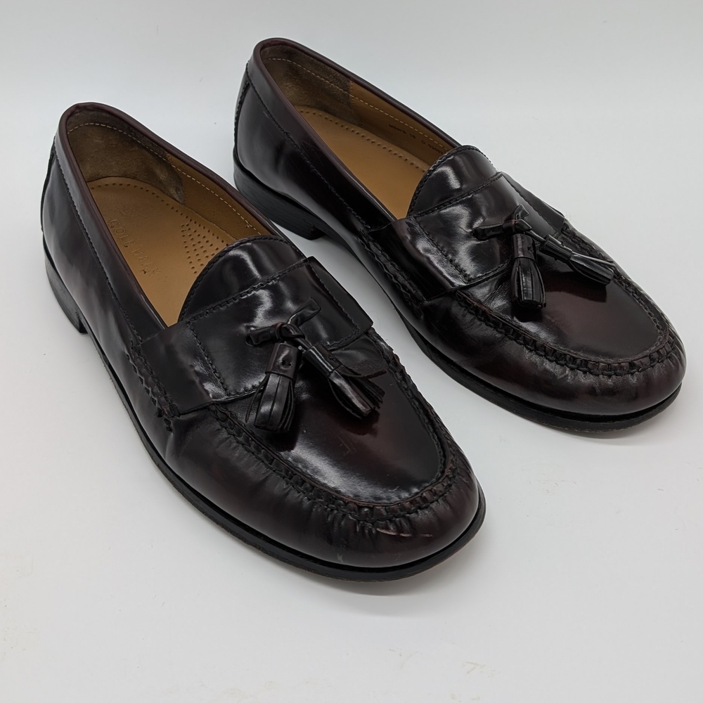 Men's Cole Haan Classic PinchTassel Loafers- Mahogany 03507 Size 10D